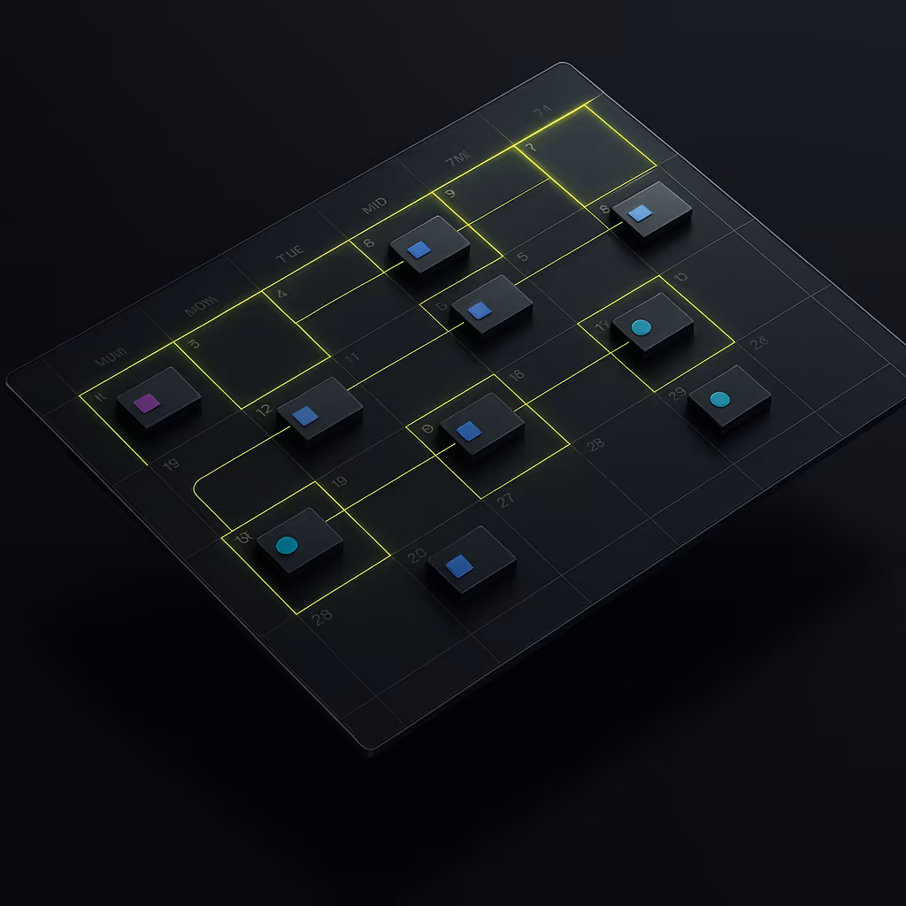 Calendário editorial para redes sociais