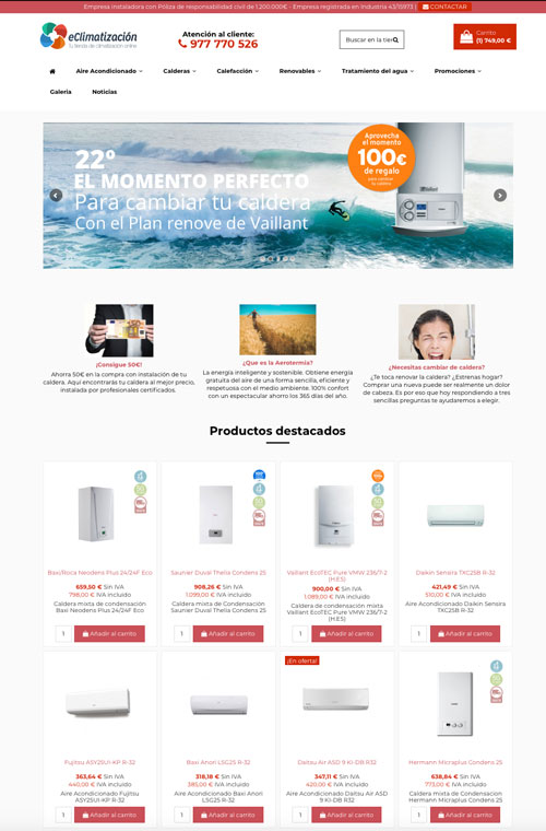 eClimatización Web