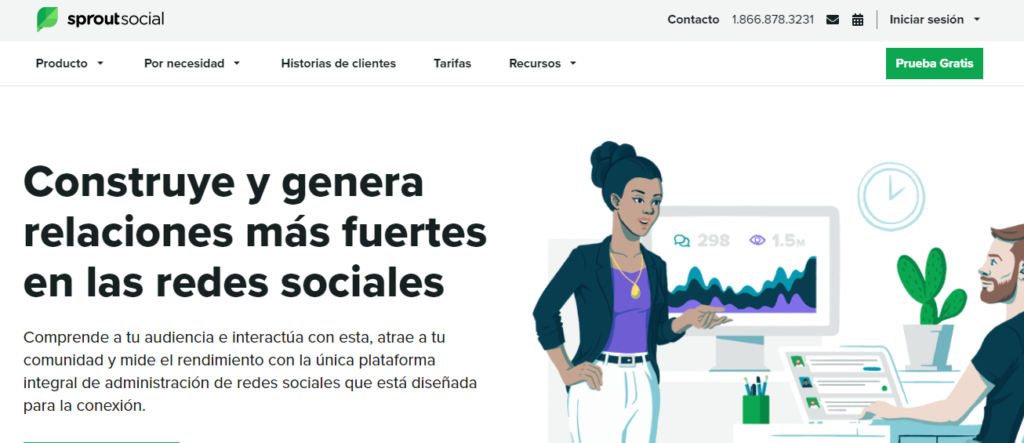 Página principal SproutSocial