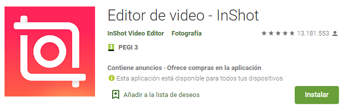 inshot editor de video per a màrqueting digital