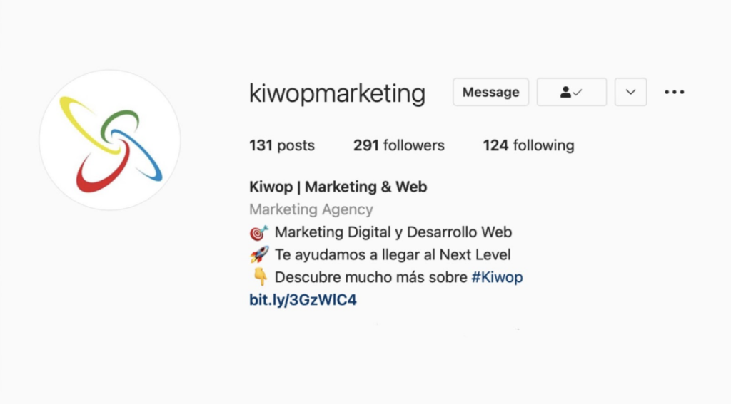 Professionalize biography instagram kiwop