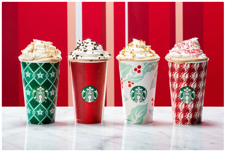Vasos de Navidad de Starbucks