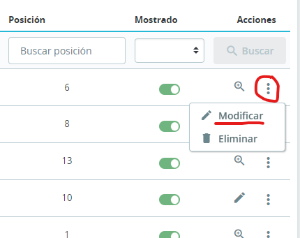 Categorías PrestaShop