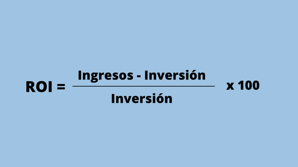 fórmula para calcular el ROI