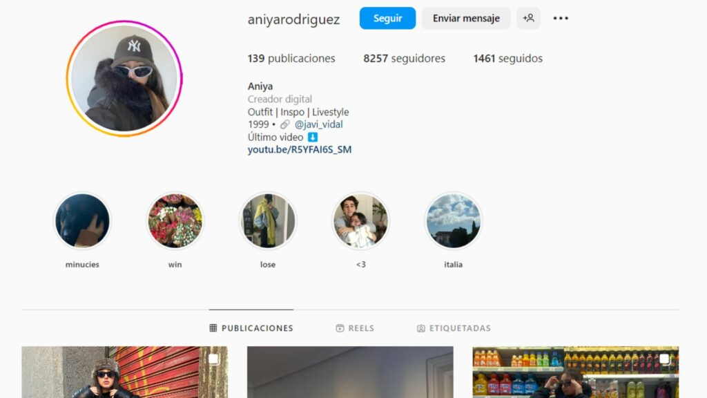 Instagram influencer aniyarodriguez