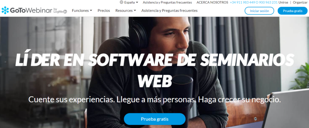 Piensa la plataforma de retransmisión de tu webinar