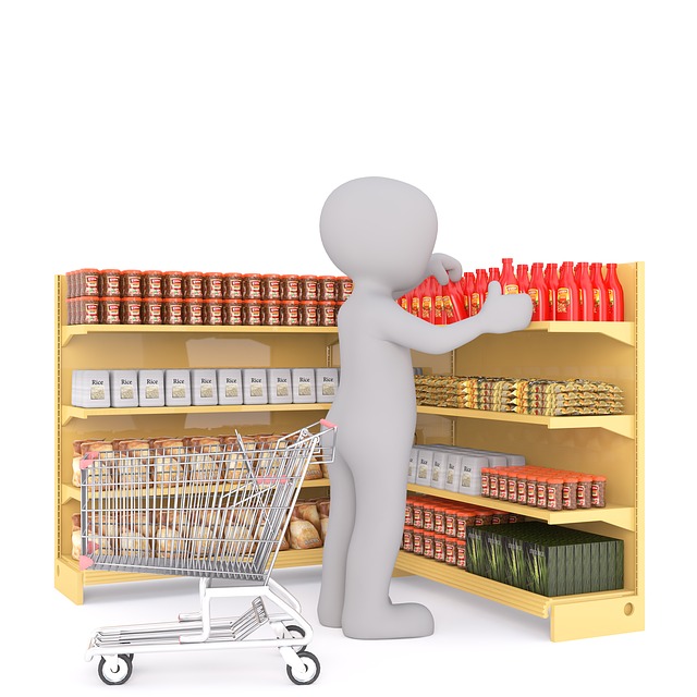 Exemple de posició del producte en un supermercat.