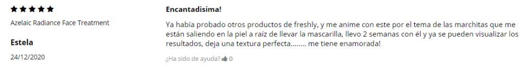 Testimonio Freshly Cosmetics