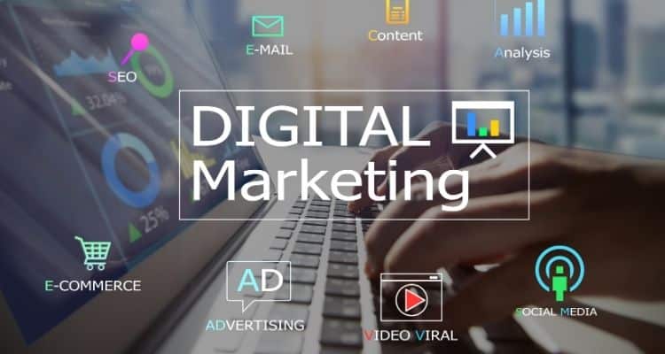 Marketing digital, todo lo que representa en una imagen representativa